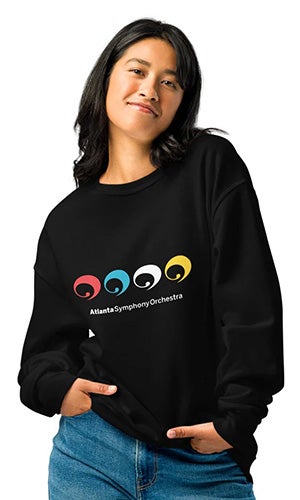 Woman wearing the ASO Amy Sweatchirt